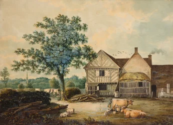 Farmyard poblíž Aston Hall