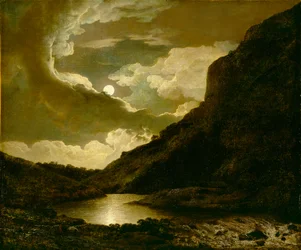 Matlock Tor za měsíčního svitu, kolem roku 1778