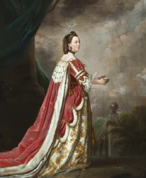 Portrét Alžběty, vévodkyně z Northumberlandu (olej na plátně)