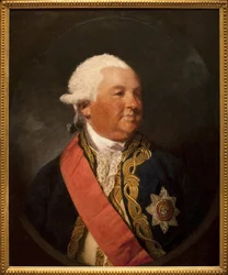 Portrét admirála sira Edwarda Hughese (asi 1720-1794). Obraz od Joshuy Reynoldse (1723-1792), olej na plátně, anglické umění