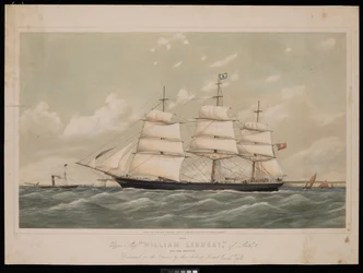 Clipper Ship Wiliam Lindsay of Leith 970 ton registr..., 27. února 1868,