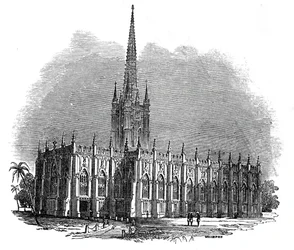 Katedrála svatého Pavla, Kalkata, 1845.