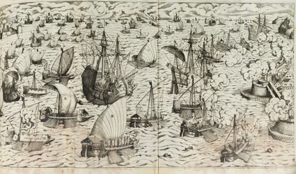 Ilustrace z Válečné knihy od Leonharda Fronspergera, 1571.