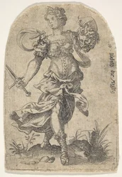 Judita, z Oslavených žen Starého zákona, 1568-96.