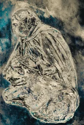 Sluha v jeslích (večer), 2016 (fotografie)