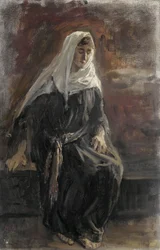Sedící žena