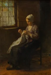 Mladá švadlena