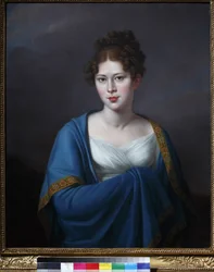 Komtesa Sofia Petrovna Lobanov Rostovsky - Portrét hraběnky Sofie Petrovna Lobanové-Rostovské (1798-1825), rozené Lopukhiny - Jozef Oleszkiewicz (1777-1830). Olej na plátně