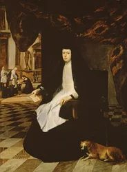 Portrét španělské královny Mariany (nar. 1631) ve Smutku