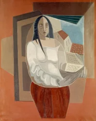 Žena s knihou