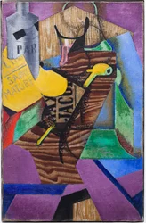 Zátiší s knihou (podtitul: Saint-Matorel, prosinec 1913 (olej na plátně)