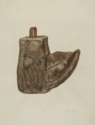 Dřevěný třmen, c. 1941.