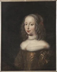 Marie Alžběta de Schleswig Holstein Gottorp, landgravine de Hesse Darmstadt - Maria Alžběta ze Schleswig-Holstein-Gottorp (1634-1665), Landgravine of Hesse-Darmstadt, od Ovens, Jurgen (1623-1678). Olej na plátně. Rozměr: 70 x 58 cm. Národní muzeum Sto