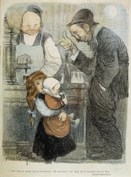 Dobře, sérum proti opilosti, mezitím potřebuji rum z jamaique! - dess. Abel Faivre (1864-1945)