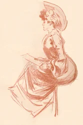 Kresba v Sanguine, c1900 1903-1904