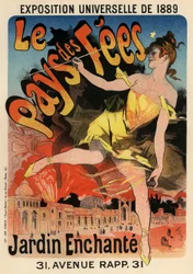 Plakát Le Pays des Fees, 1889
