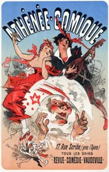 Divadlo Athenee Comique, cca 1870-1880 (plakát)