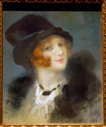 Pařížan. Obraz Julese Chereta (1836 - 1932)