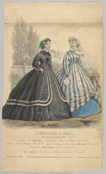 Modes de Mme. Antonie Lalanne, č. 791, z Le Moniteur de la Mode, 1848.