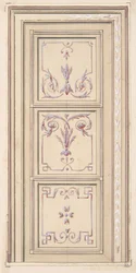 Návrh na strop, druhá polovina 19. století. Tvůrci: Jules-Edmond-Charles Lachaise, Eugène-Pierre Gourdet.