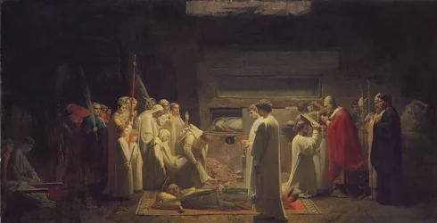 Mučedníci v katakombách, 1855