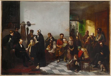 Lékař chudých (malba na plátně)