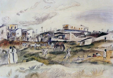 Ulice v Havaně na Kubě, 1917