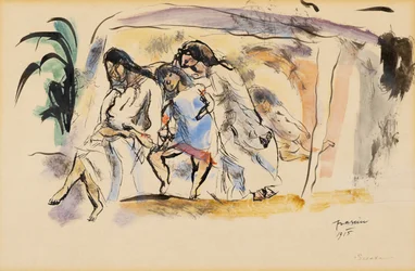 Siesta, 1915 (záchod je papír)