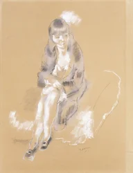 Žena sedící,