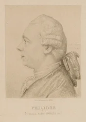 Portrét François-André Danican Philidor 1726-1795.