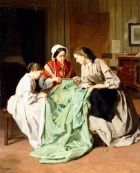 Plesové šaty, 1860