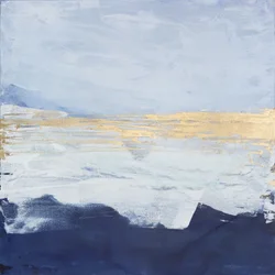 Klidný zlatý horizont