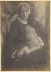 Paní Herbert Duckworth s Geraldem Duckworthem, 1872.