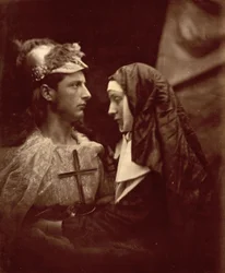 Sir Galahad a bledá jeptiška, 1879