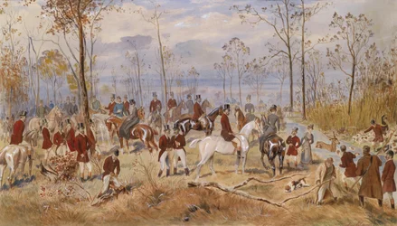 Lov na lišku, c. 1890