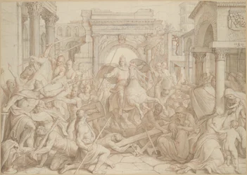 Vchod Karla Velikého do Pavie, 1840.
