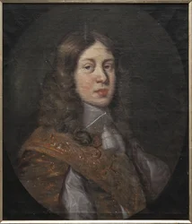 Frederic de Holstein Gottorp - Portrét Fridricha (1635-1654), následníka trůnu Holštýnska-Gottorpu, od Ovens, Juergen (1623-1678). Olej na plátně, první polovina 17. stol.. Rozměr : 70x60 cm. Národní muzeum Stockholm