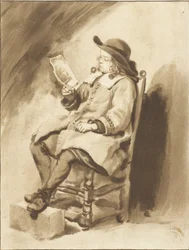 mladý muž čtení