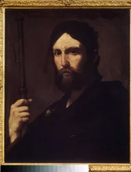 ""Apoštol svatý Jakub Veliký"" (Apoštol svatý Jakub Veliký) Obraz od Jose de Ribera řekl il Spagnoletto ""Španěl"" (1591-1652) 1630-1635 Puškinovo muzeum, Moskva