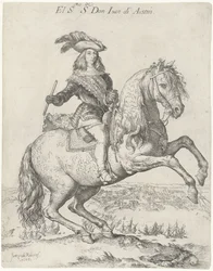Jezdecký portrét Dona Juana z Rakouska El S.mo S.or Don Juan de Austria (název na objektu)