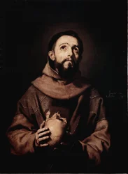 Svatý František z Assisi (olej na plátně