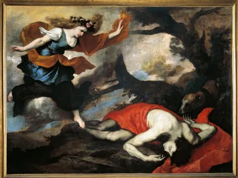 Obraz Venuše a Adonise od Jusepe de Ribera dit lo Spagnoletto (1591-1652)