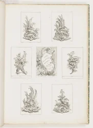 Ornament Design with Rray Motif, pl. 14 in Livre des Légumes (Series of Vegetable Ornament) pl. já