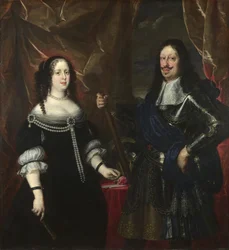Dvojportrét velkovévody Ferdinanda II. Toskánského a jeho manželky Vittoria della Rovere, 60. léta 17. století