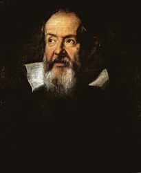 Portrét Galilea Galileiho, italského astronoma (olej na plátně