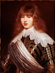 Portrét prince Valdemara Christiana z Dánska Obraz Justuse Sustermanse (1597-1681) Palazzo Pitti ze 17. století, Florencie