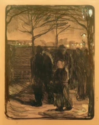 Käthe Kollwitz, Předměstí / 1901