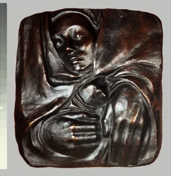 Odpočívej v pokoji jeho rukou, 1936 (bronz)