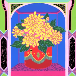 Marigold, 2020 (akryl na panelu)