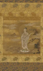Přechod bódhisattvy přes moře, období Edo, 17. století.